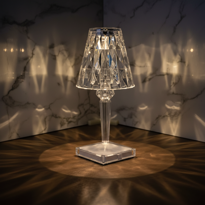 Lámpara de Mesa Cristal LED