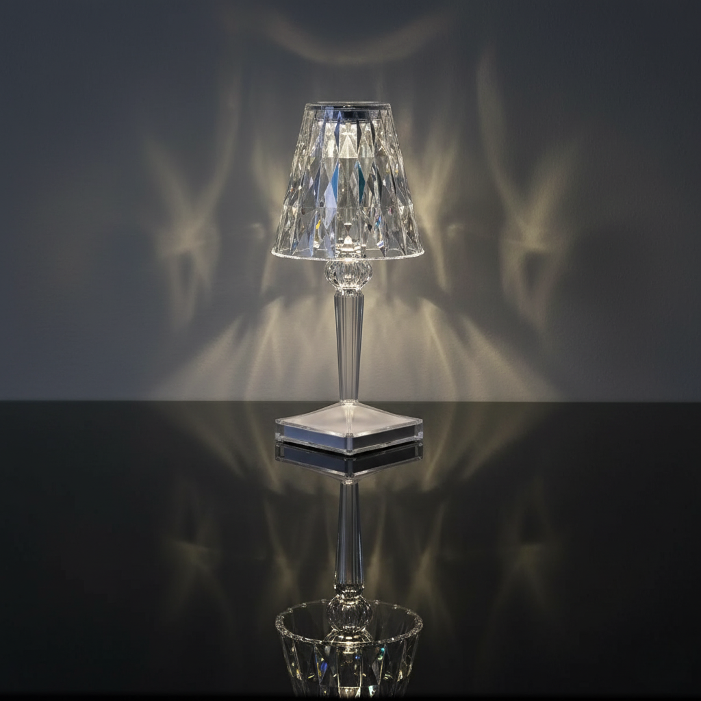 Lámpara de Mesa Cristal LED