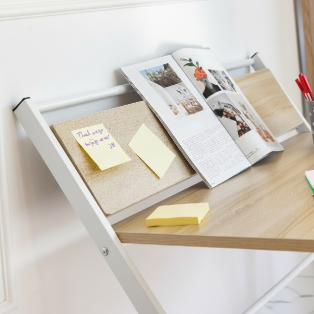 Compás de Trabajo | Escritorio Plegable con Estante