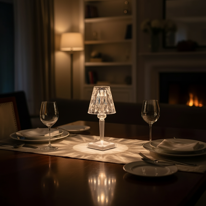 Lámpara de Mesa Cristal LED